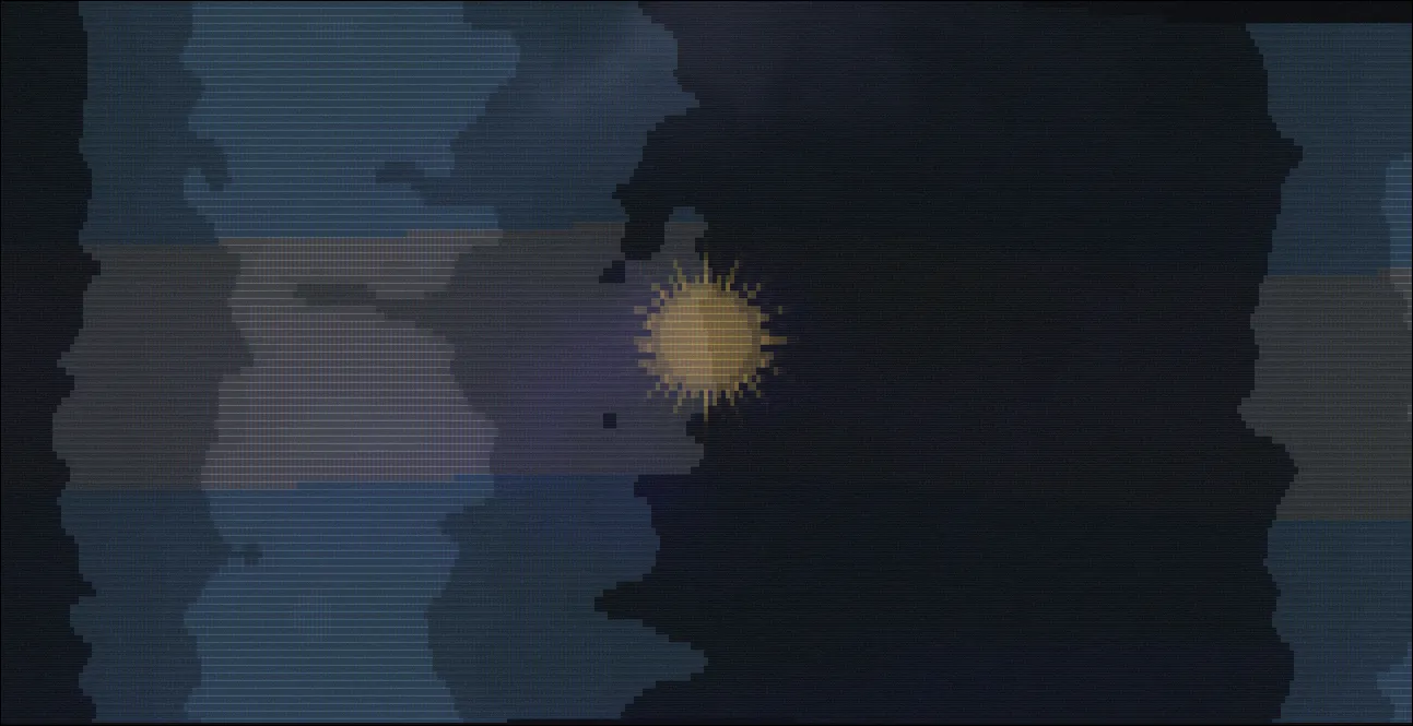 Argentine flag drawn with ASCII characters